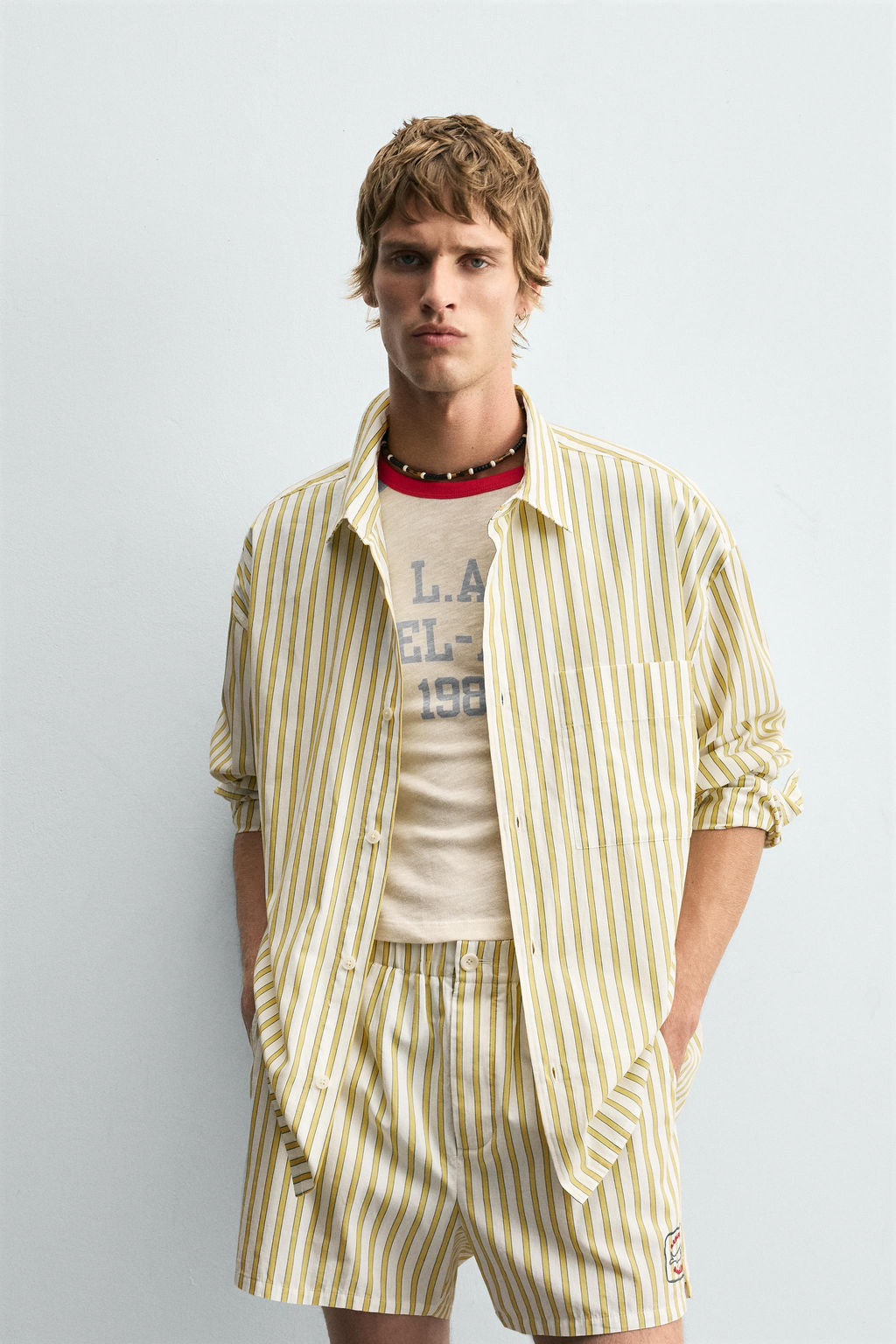 STRIPED SHIRT WITH POCKET - Zara фото 10