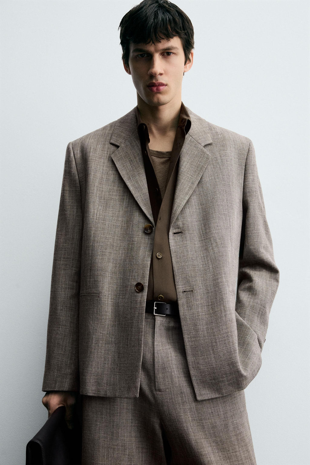 TEXTURED SUIT BLAZER - Zara фото 8