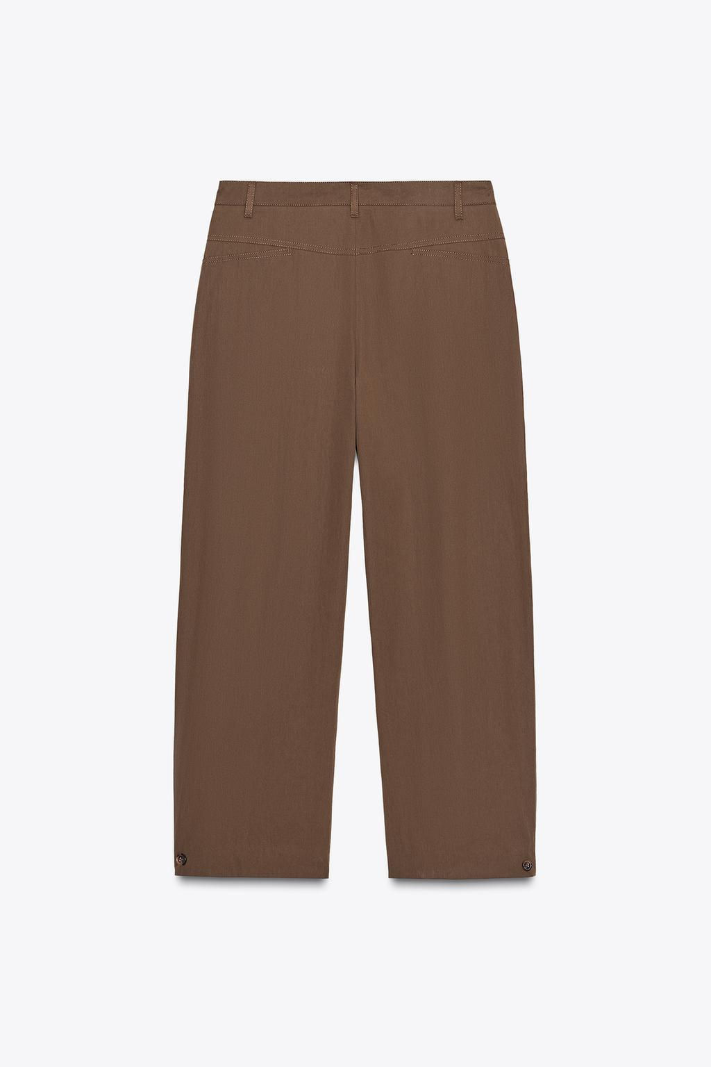 ZW COLLECTION DARTED TROUSERS WITH BELT LOOPS - Zara фото 7