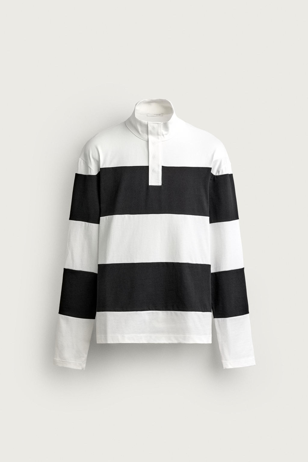 POLO RELAXED FIT RAYAS / Blanco / Marino - Zara фото 8