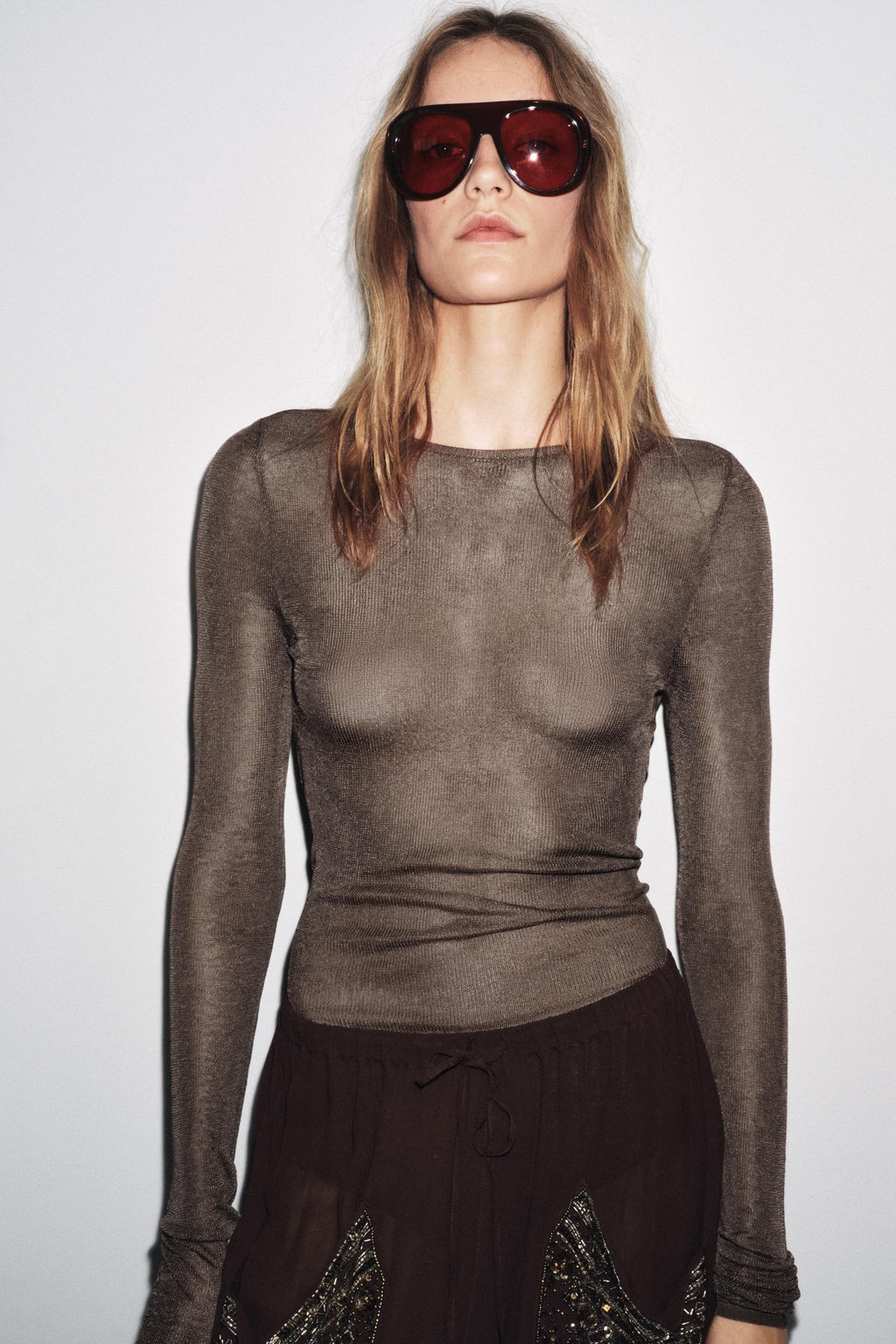 100% VISCOSE KNIT BODYSUIT - Zara фото 2