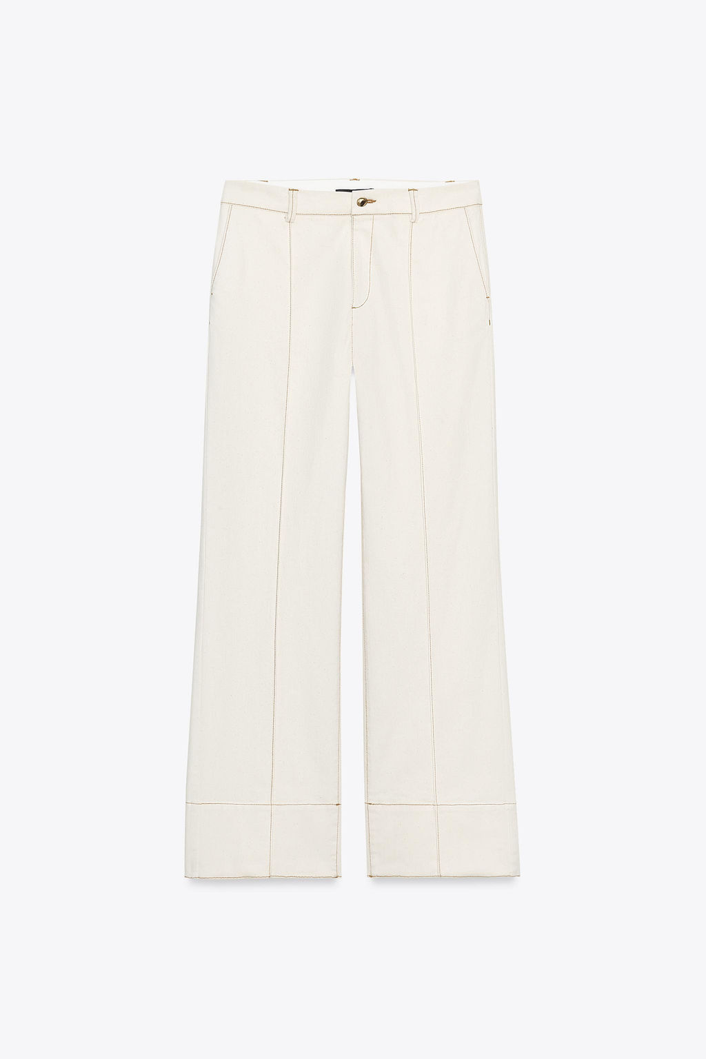 STITCHED BOOTCUT TROUSERS