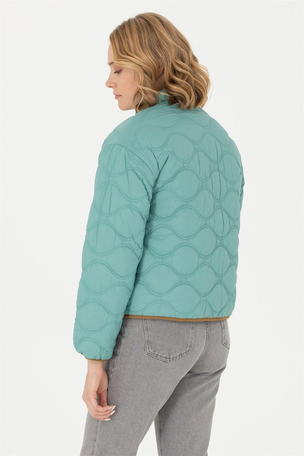 Женское светлое пальто цвета хаки Неожиданная скидка в корзине - U.s. polo assn фото 5