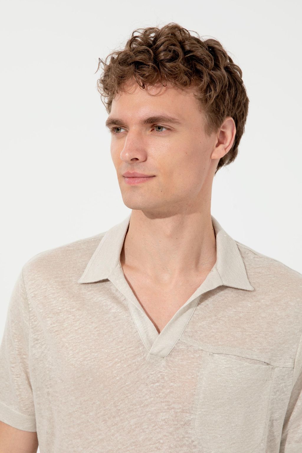 U. S. Polo Assn Мужская футболка с воротником-поло Stone - U.s. polo assn фото 2