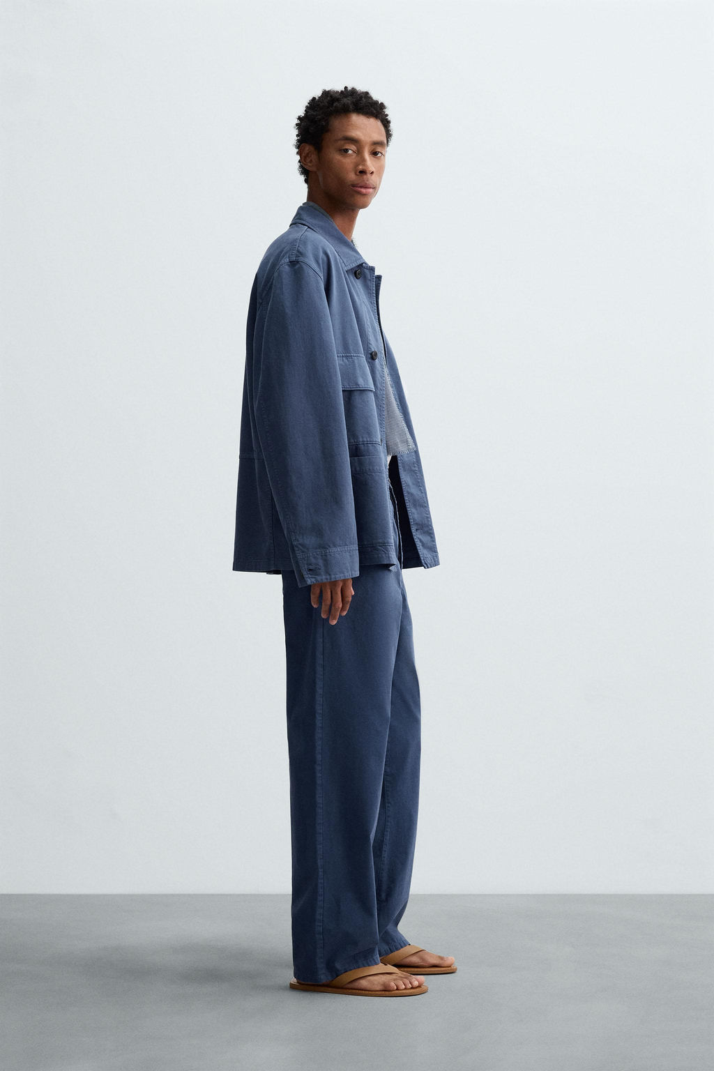 WASHED STRAIGHT-LEG TROUSERS - Zara фото 14