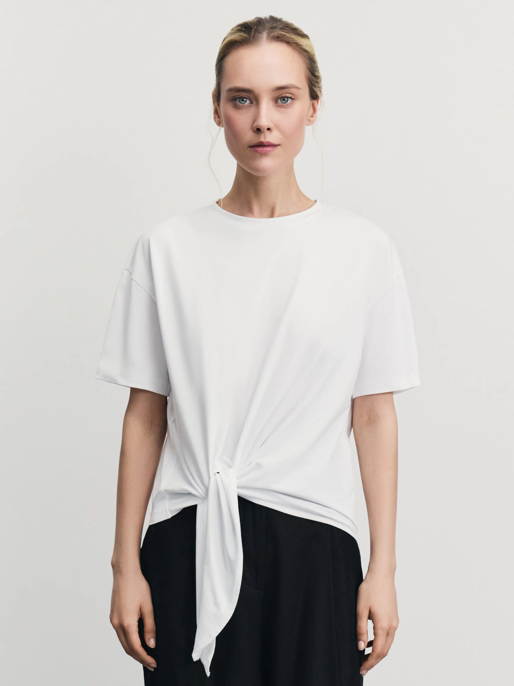 Футболка с завязкой на талии / Zarina  фото 3