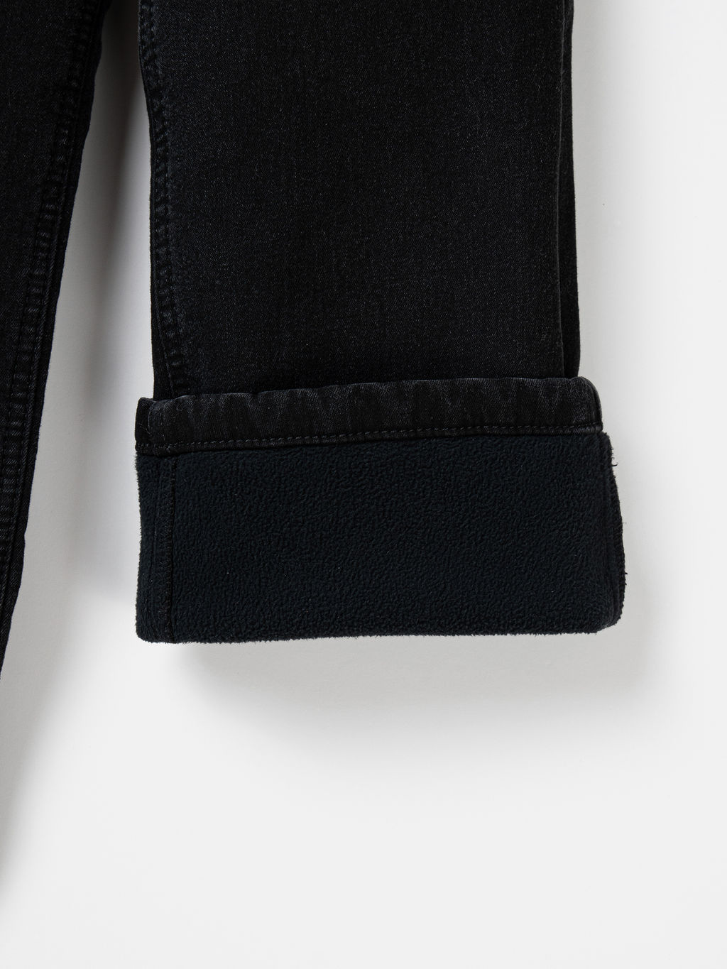 Джинсы палаццо Уголь утепленные - Bungly фото 6