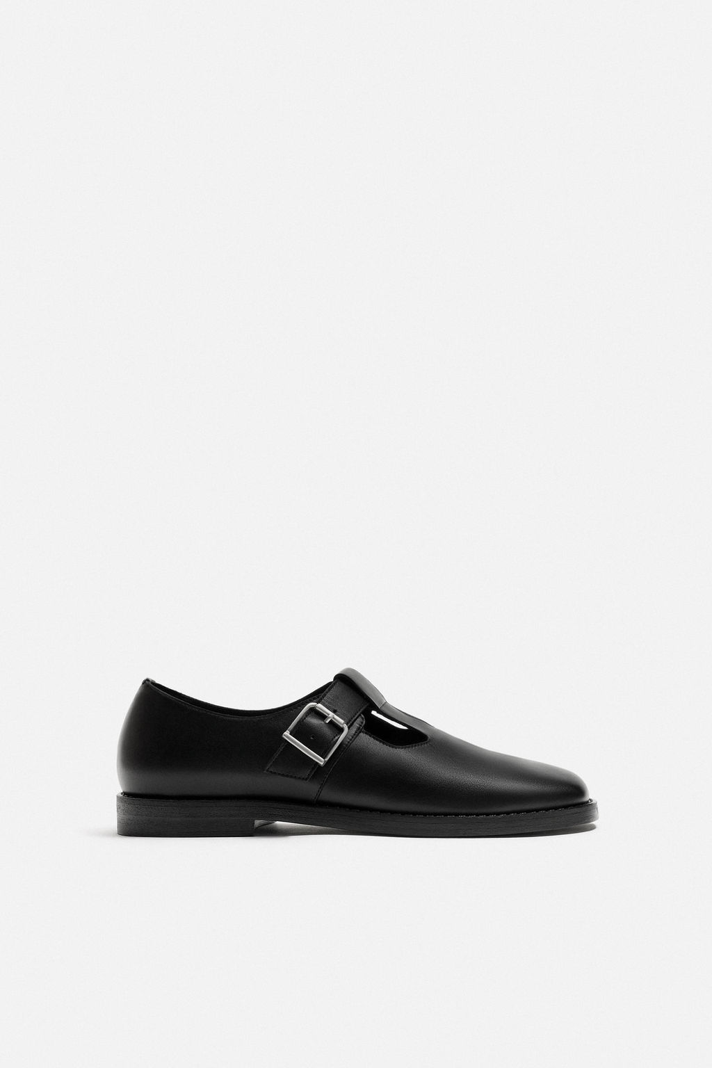 LEATHER BUCKLE SHOES - Zara фото 3