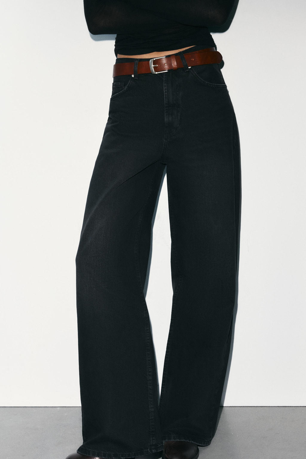 TRF EXTRA WIDE-LEG HIGH-WAIST JEANS - Zara фото 8