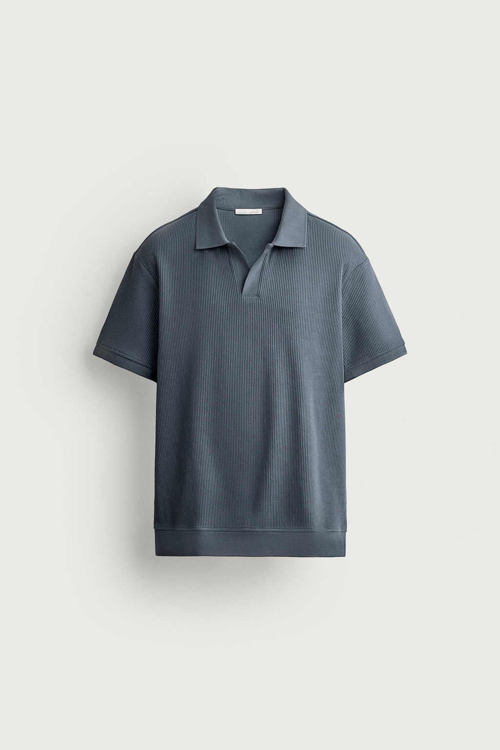POLO ESTRUCTURA VERTICAL / Gris azul - Zara фото 6