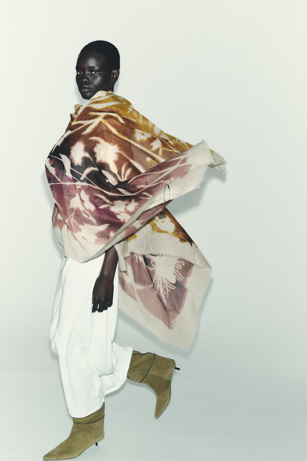 FLORAL PRINT SCARF - Zara фото 2
