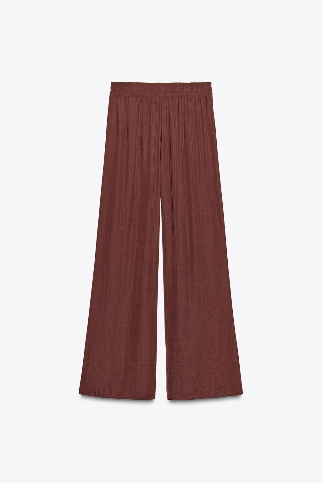 WIDE FLOWING TROUSERS - Zara фото 4