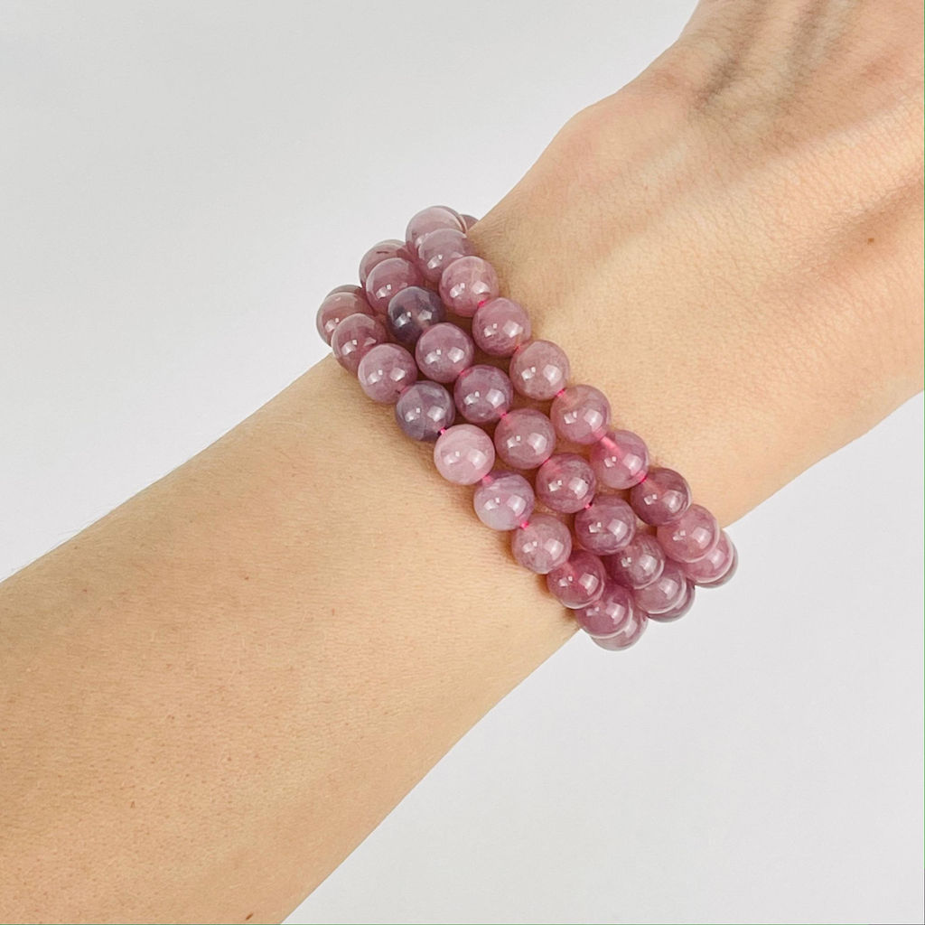 Бусины для украшений из мадагаскарского Розового кварца 39 см