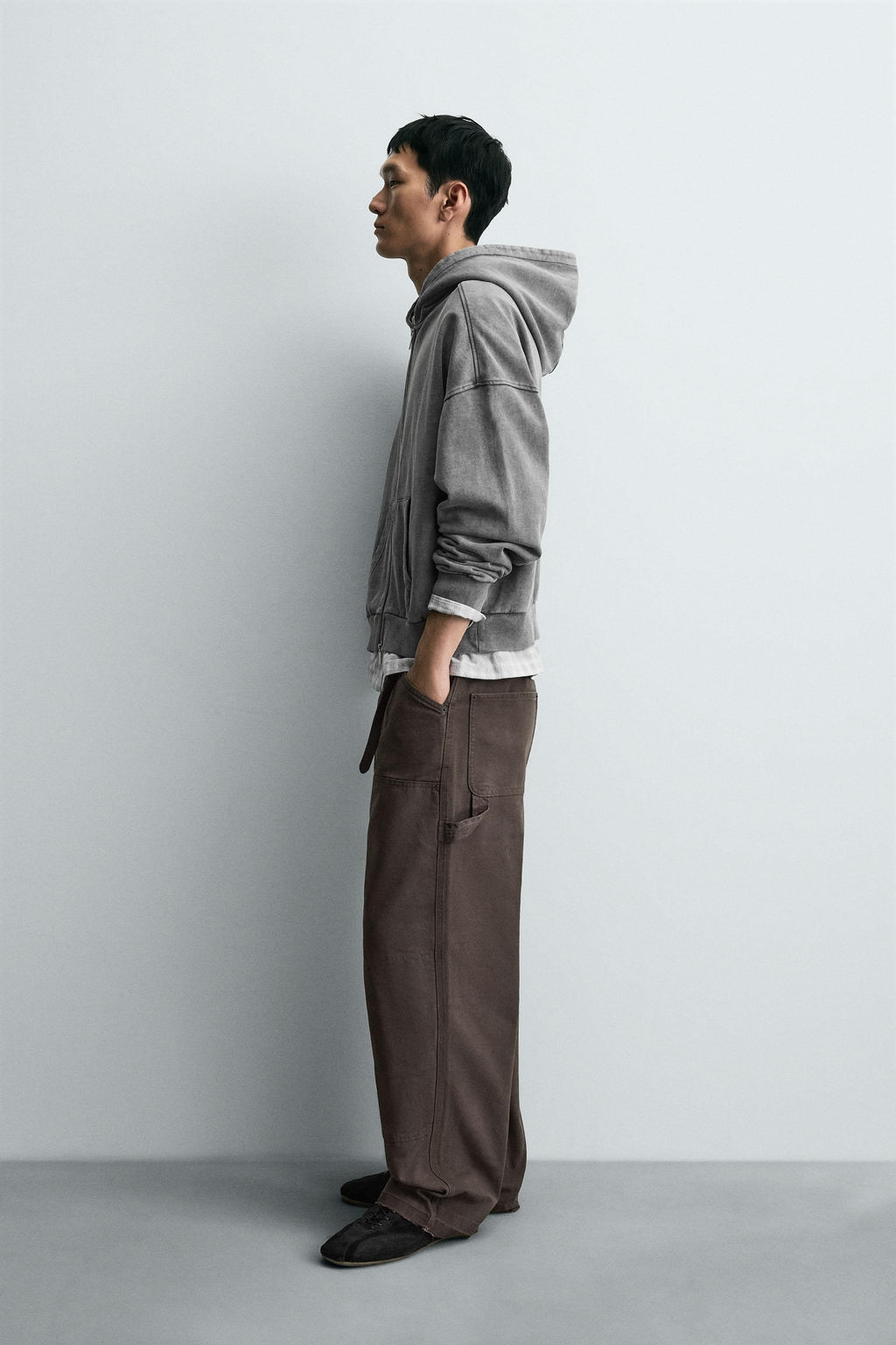 SPLATTER CARPENTER TROUSERS - Zara фото 4