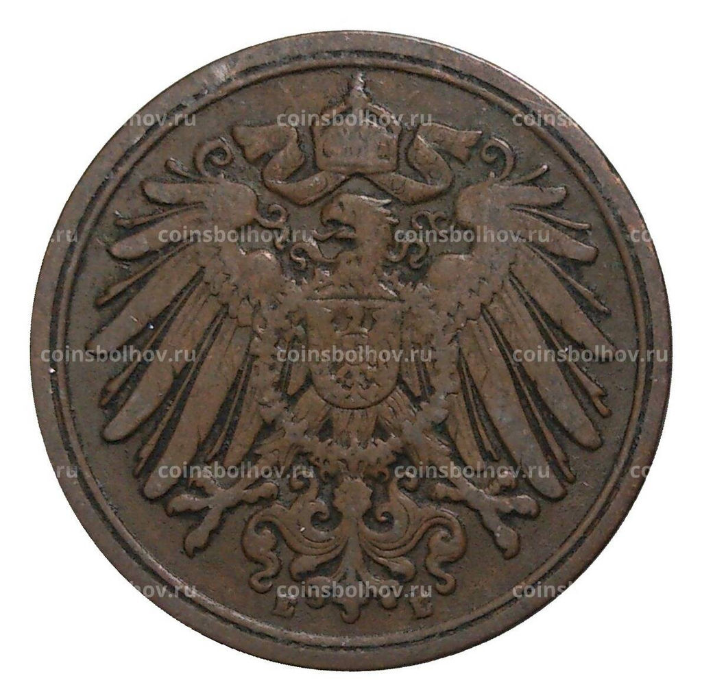 Монета 1 пфенниг 1905 года Е Германия