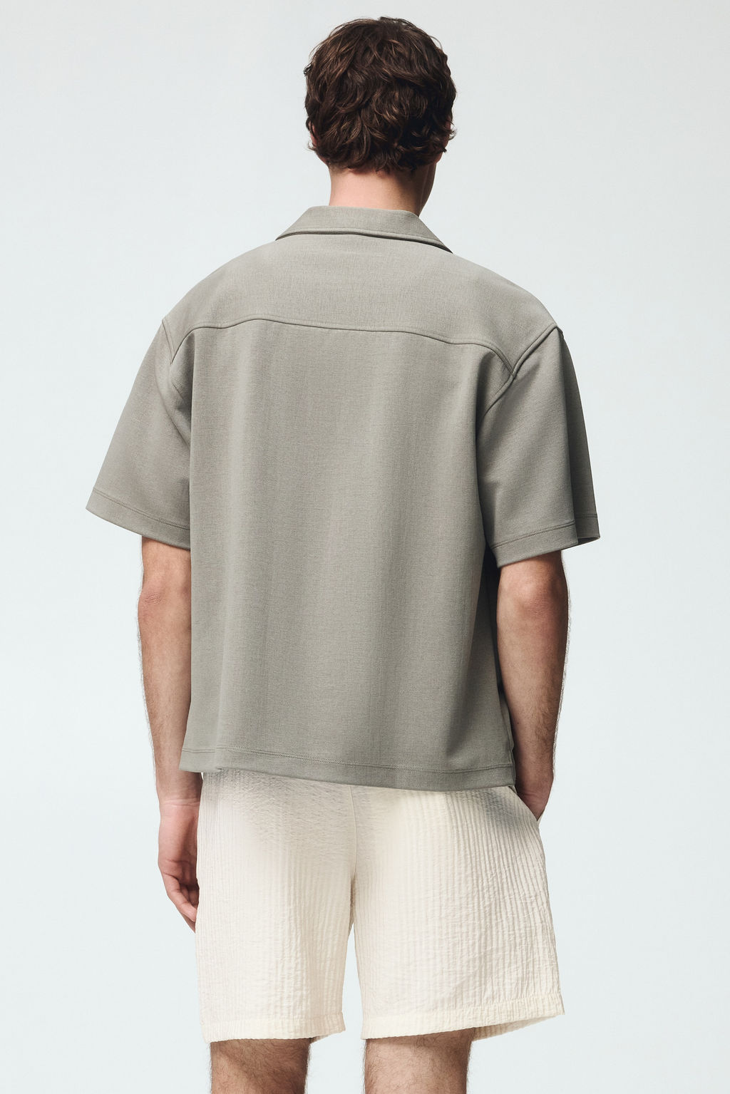Pantal?n corto texturizado Relaxed Fit - H&m фото 7