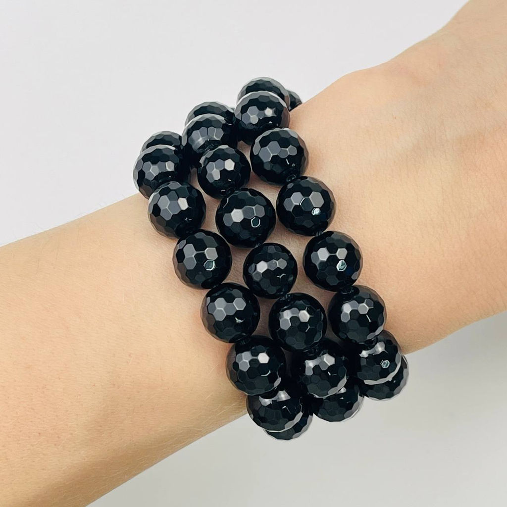 Бусины для украшений из черного Агата