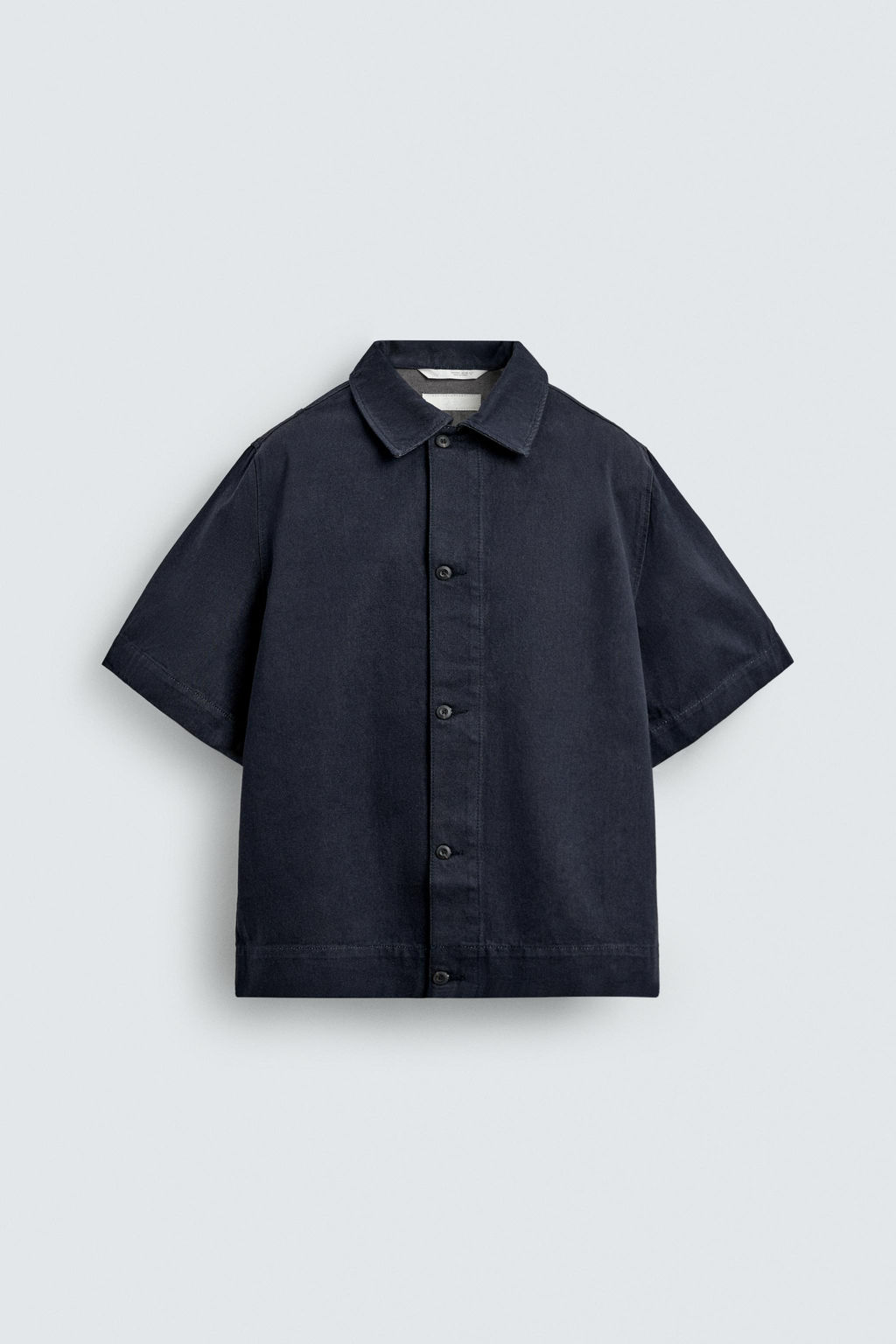 CAMISA DENIM RELAXED FIT / Azul - Zara фото 7