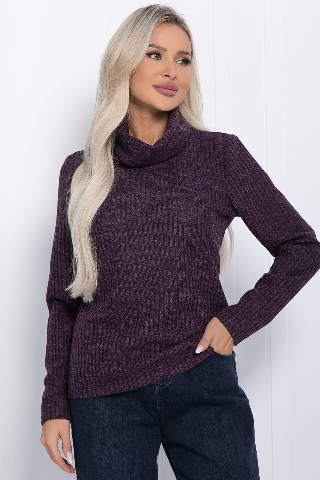 Водолазка Милла (фиолетовая) Б12258-4 - Lt collection фото 6
