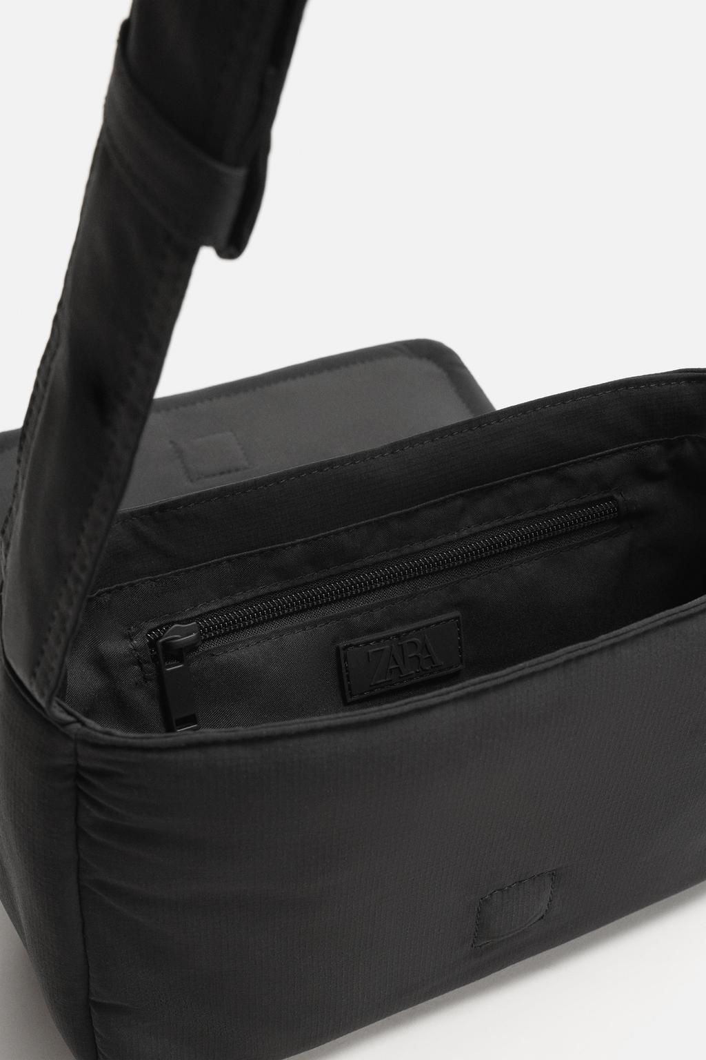 NYLON CROSSBODY BAG WITH FLAP - Zara фото 6
