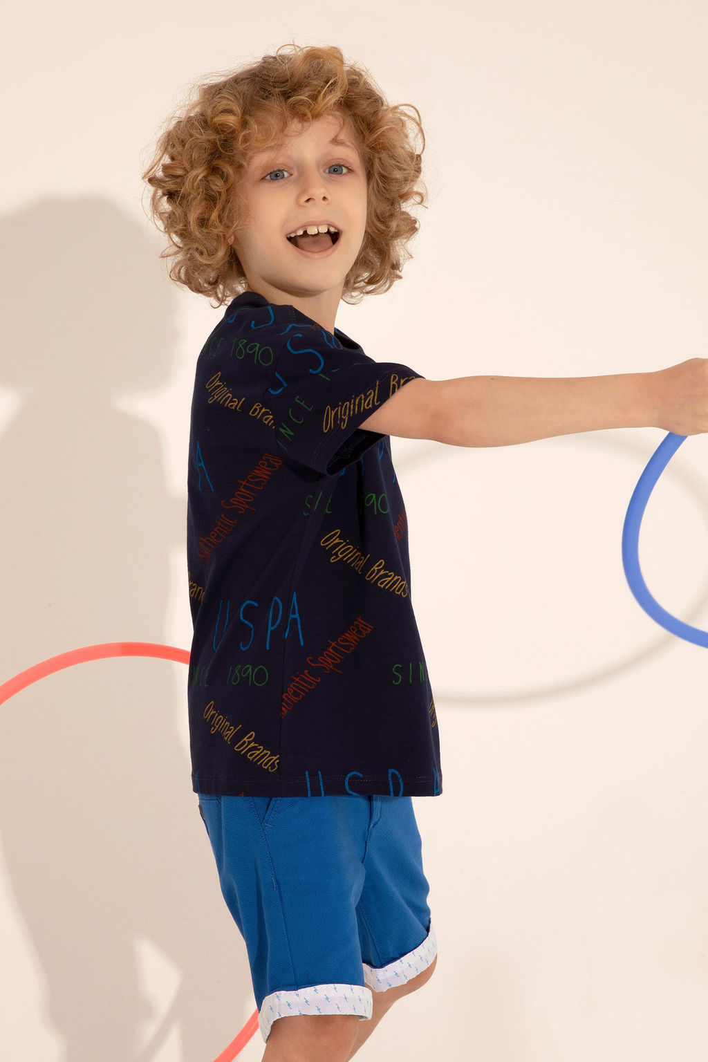 Футболка U.S. Polo Assn темно-синяя хлопок  фото 9