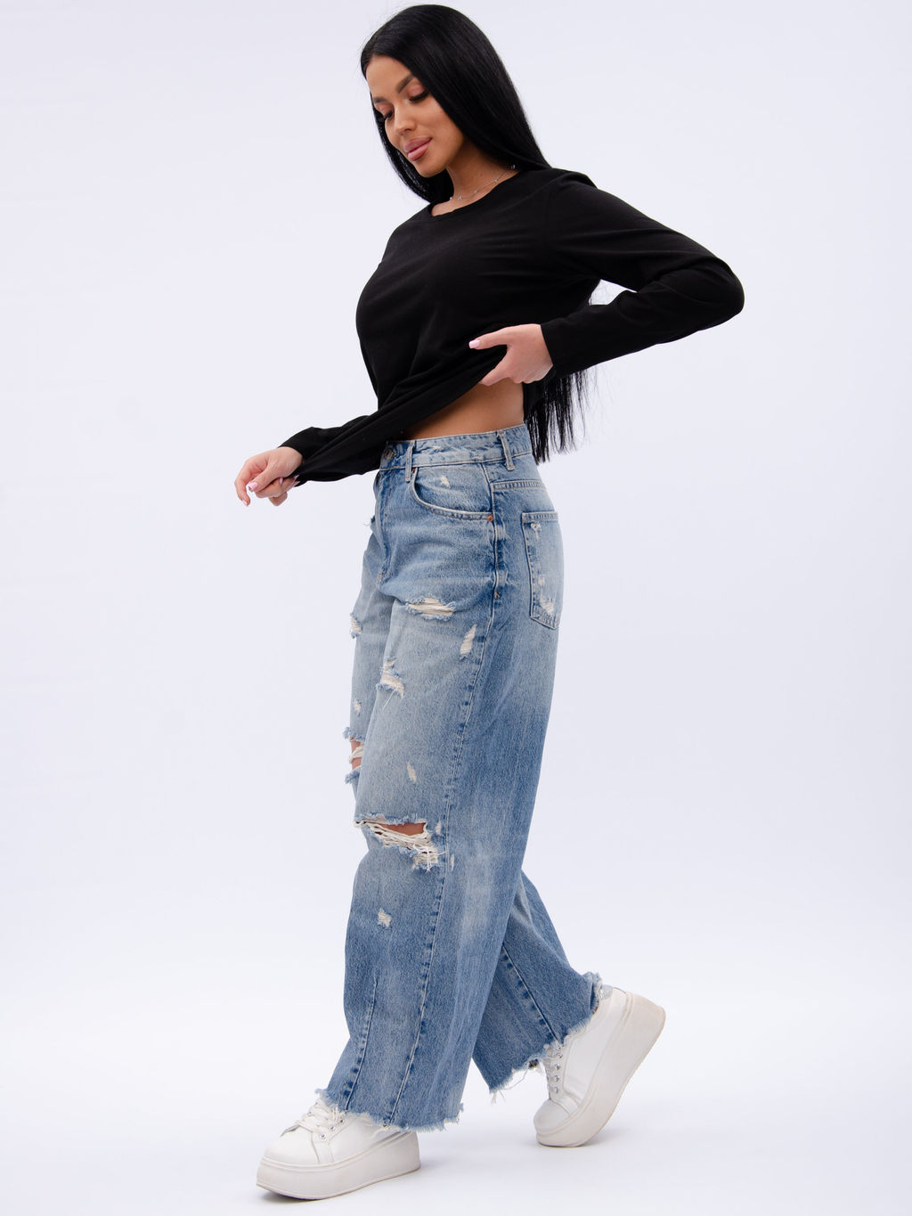 Лонгслив малина Каприз из хлопка  фото 29