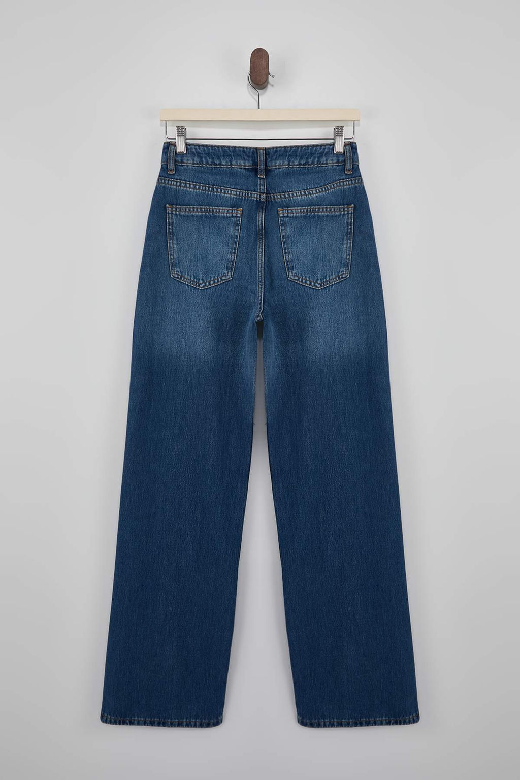 Mavi DOKUMLU Yuksek Bel %100 Pamuk Wide Leg Jeans TWOSS26JE00114 - Trendyolmilla фото 2