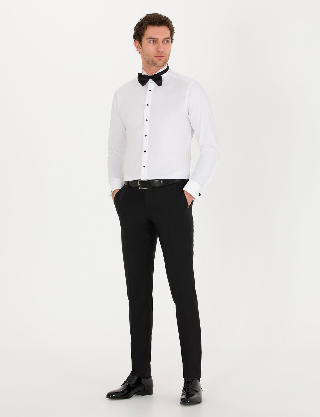 Beyaz Slim Fit Smokin G_mlek