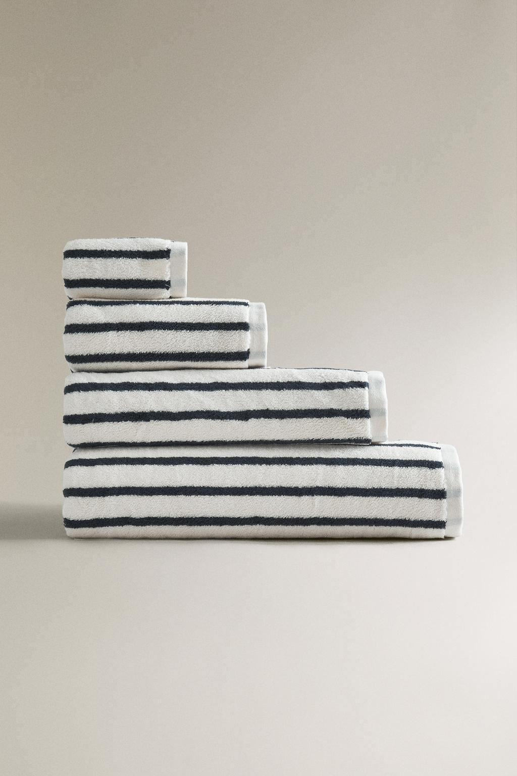 HIGH GSM STRIPED BATH TOWEL - Zara фото 7