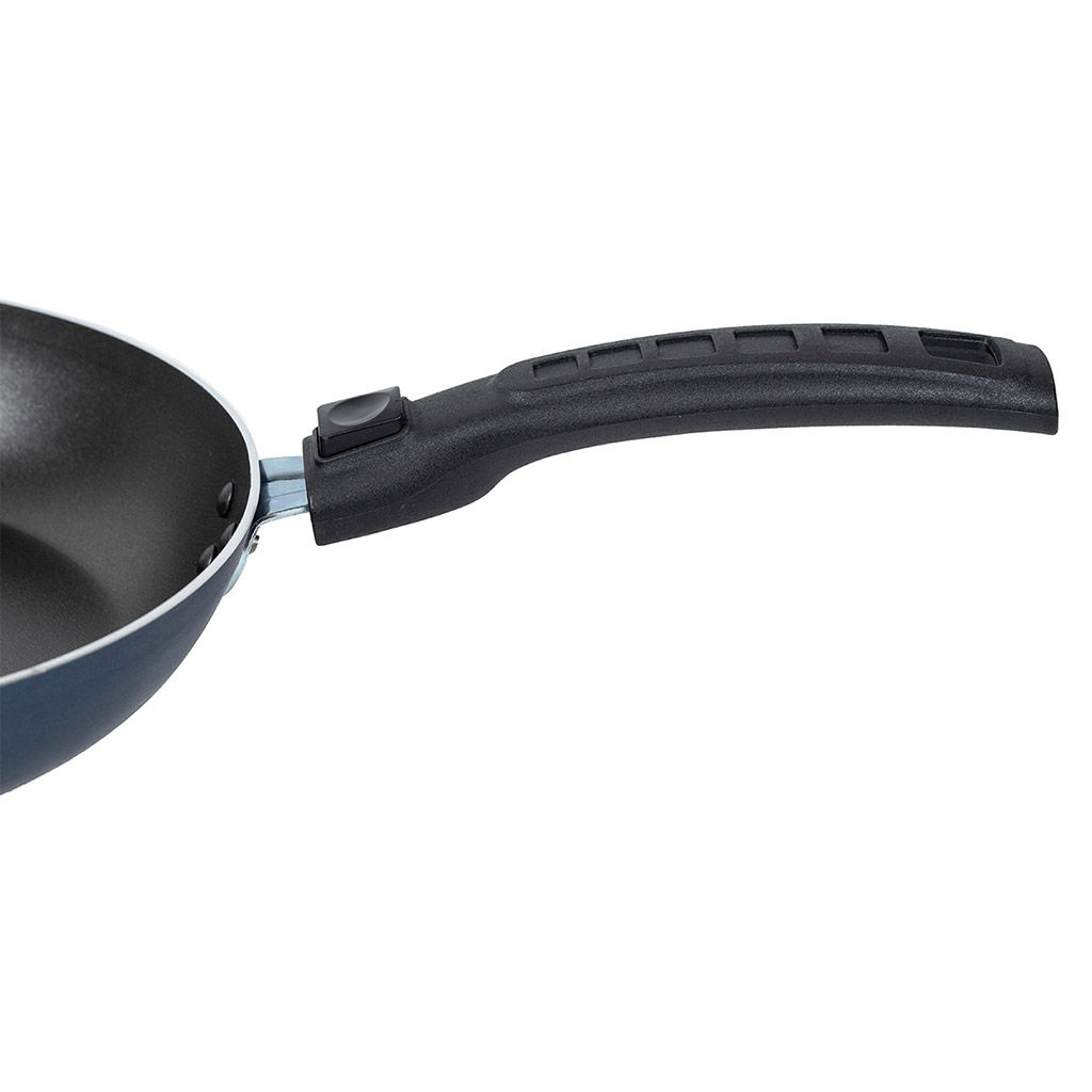 Azure Сковорода с антипригарным покрытием д26см Сатин, h4,5см, s2мм, съемная бакелитовая ручка, синий (Россия) - Домашняя мода фото 8