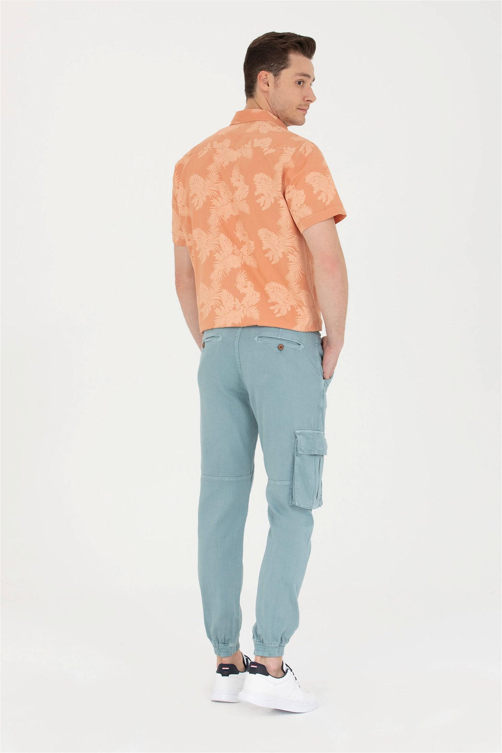 Мужские брюки из плотной ткани мятного цвета - U.s. polo assn фото 11