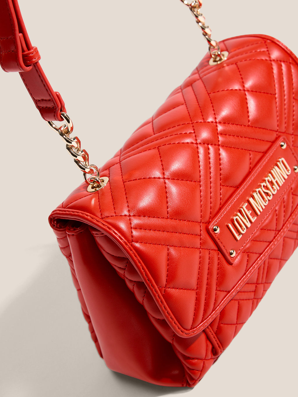 Женская сумка на плечо LOVE MOSCHINO QUILTED BAG Артикул 4623874, рубиновый  фото 2