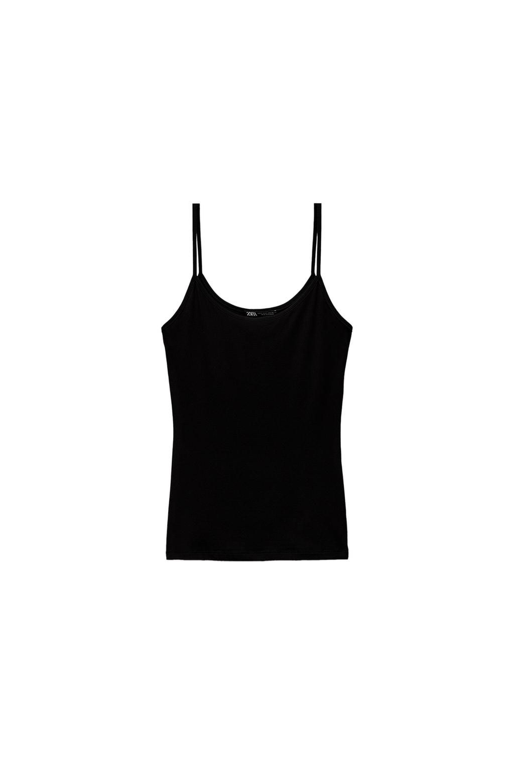 POLYAMIDE TOP WITH THIN STRAPS - Zara фото 28