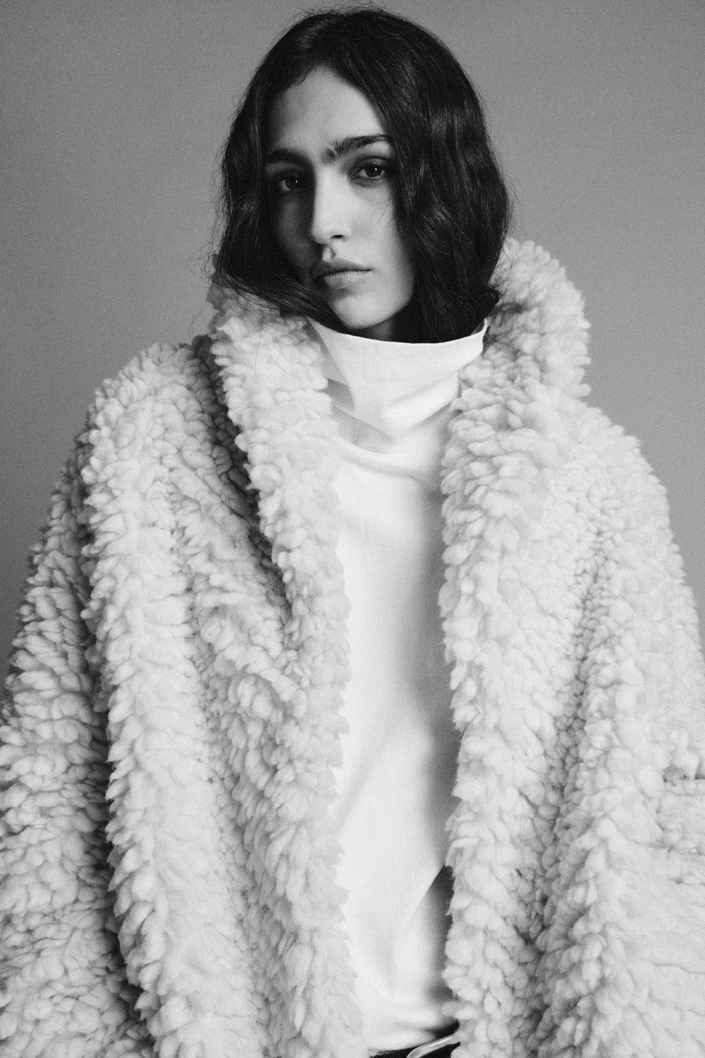 FAUX SHEARLING JACKET ZW COLLECTION - Zara фото 5