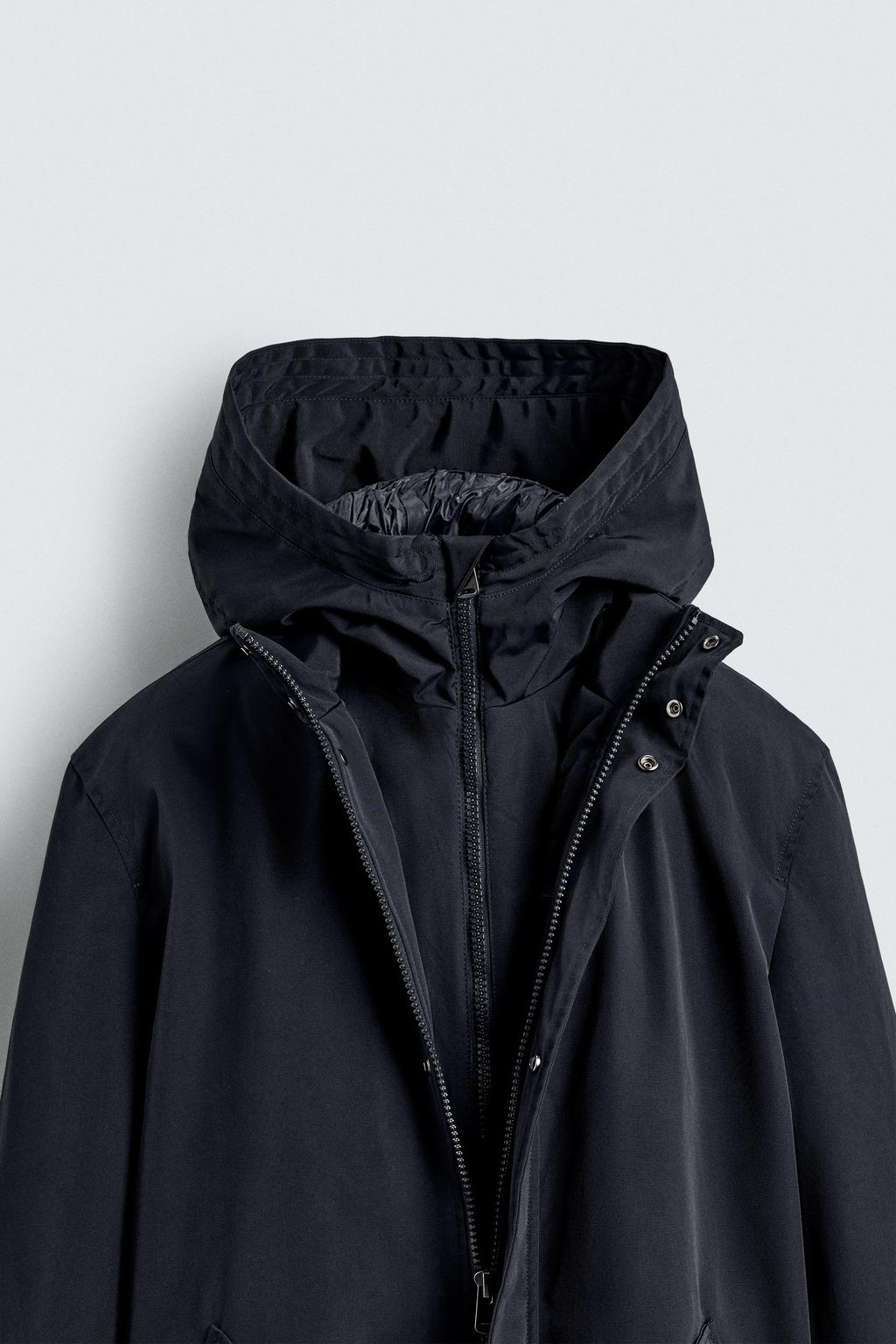 WATER-REPELLENT DETACHABLE TECHNICAL PARKA - Zara фото 10