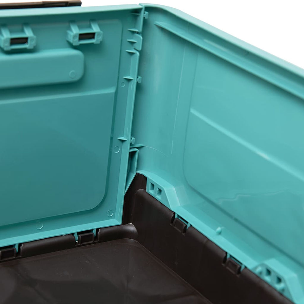 Короб пластиковый складной "Пазл", Д400 Ш280 В230, голубой