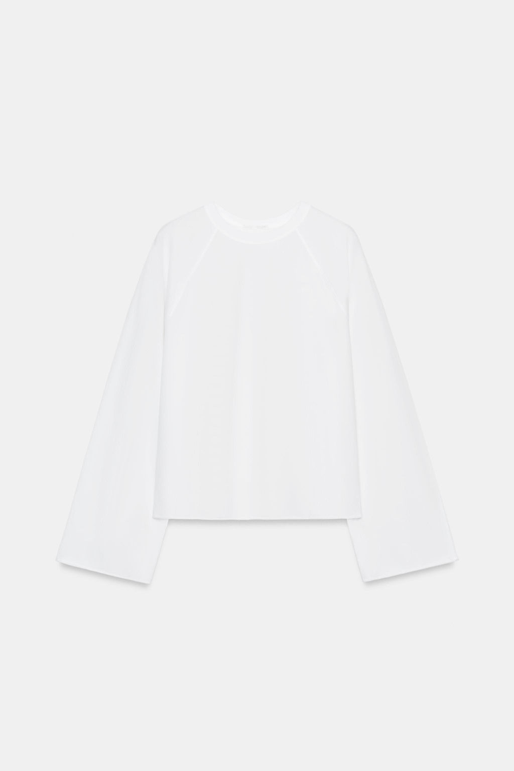 CAMISETA MANGA LARGA RANGL?N / Blanco - Zara фото 3