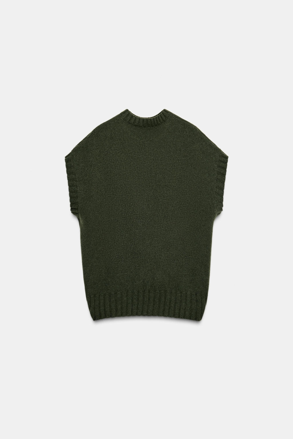 OVERSIZED WOOL WAISTCOAT WITH ASYMMETRIC HEM - Zara фото 5