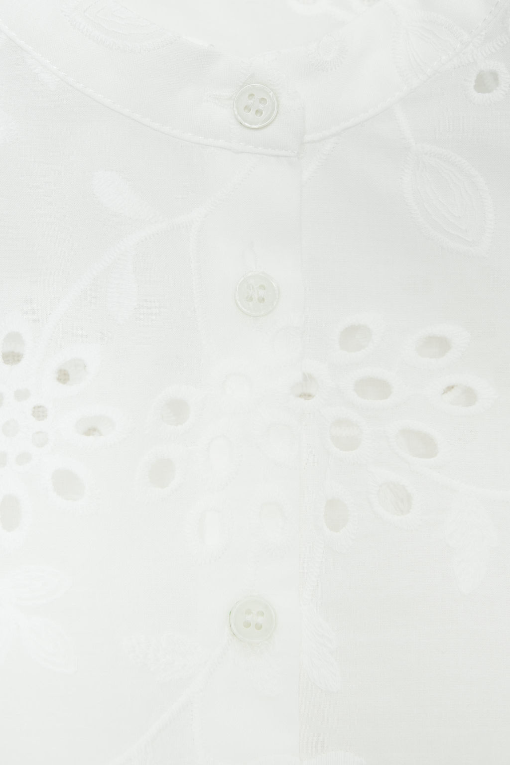 SHIRT WITH CUTWORK EMBROIDERY