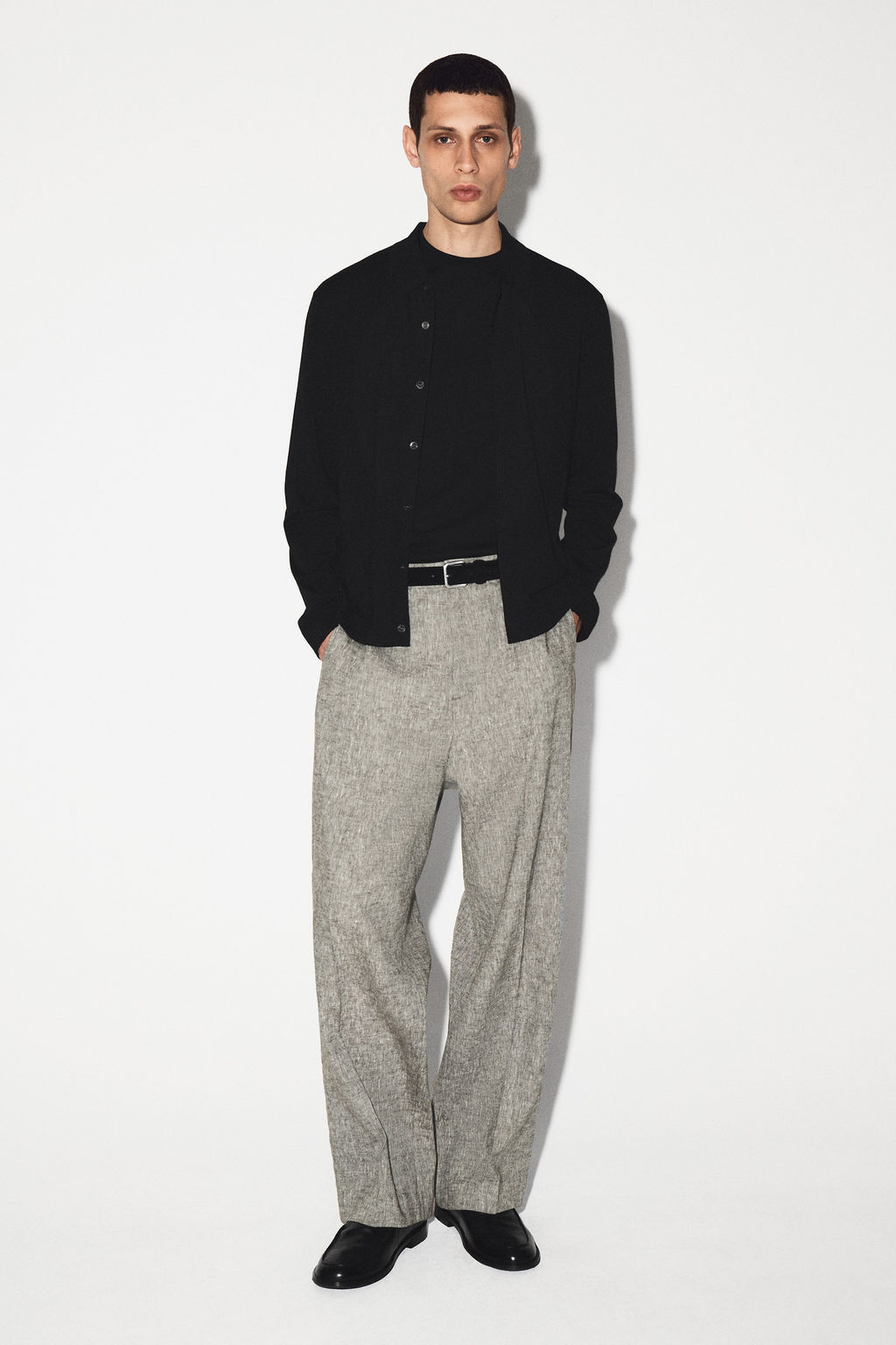PANTAL?N DE LINO RELAXED FIT STRAIGHT LEG - H&m фото 9