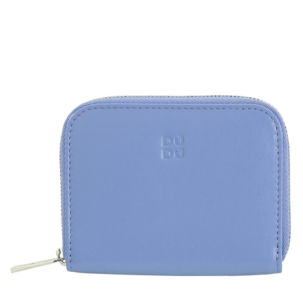 Итальянский кожаный кошелек для карт DuDu серии Hokkaido | пастельно-голубой - Dudubags фото 2