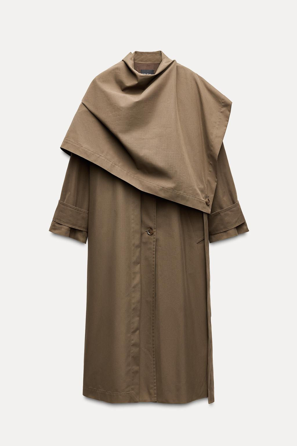OVERSIZE LAYERED TRENCH COAT ZW COLLECTION - Zara фото 5