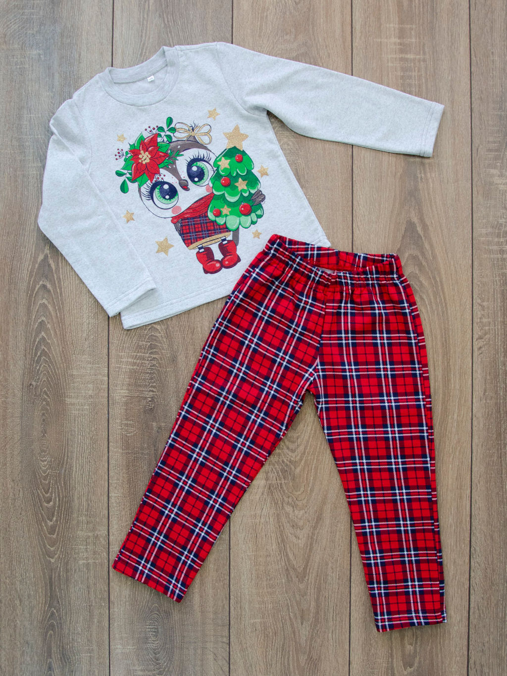 Пижама "ПД-77" сова, футер начес