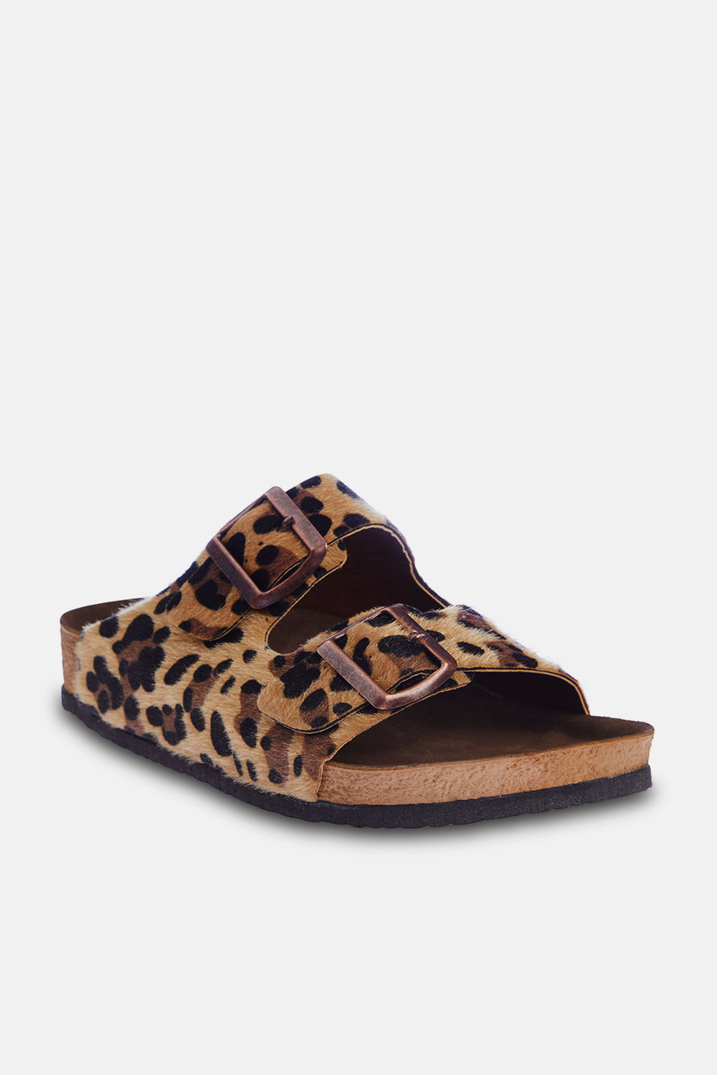 Trendyol Shoes Cok Renkli Leopar Desenli Kahverengi Cift Tokal? Kad?n Terlik TAKSS24TE00004 - Trendyolmilla фото 14