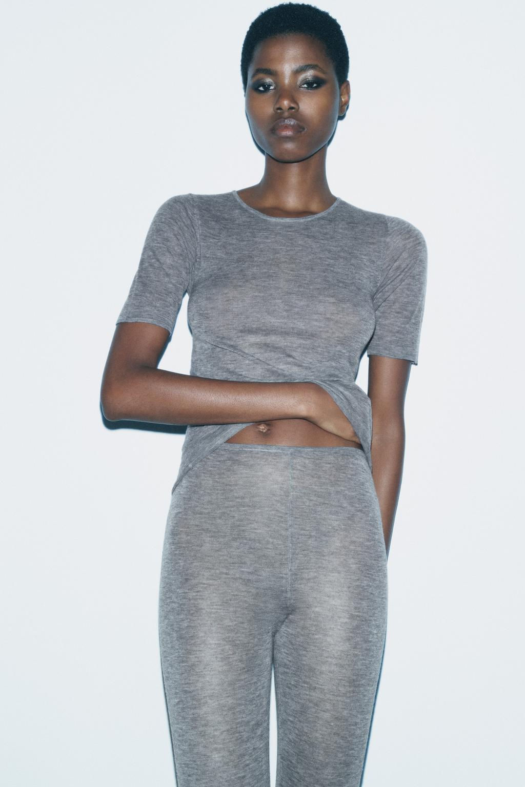 100% WOOL T-SHIRT - Zara фото 3