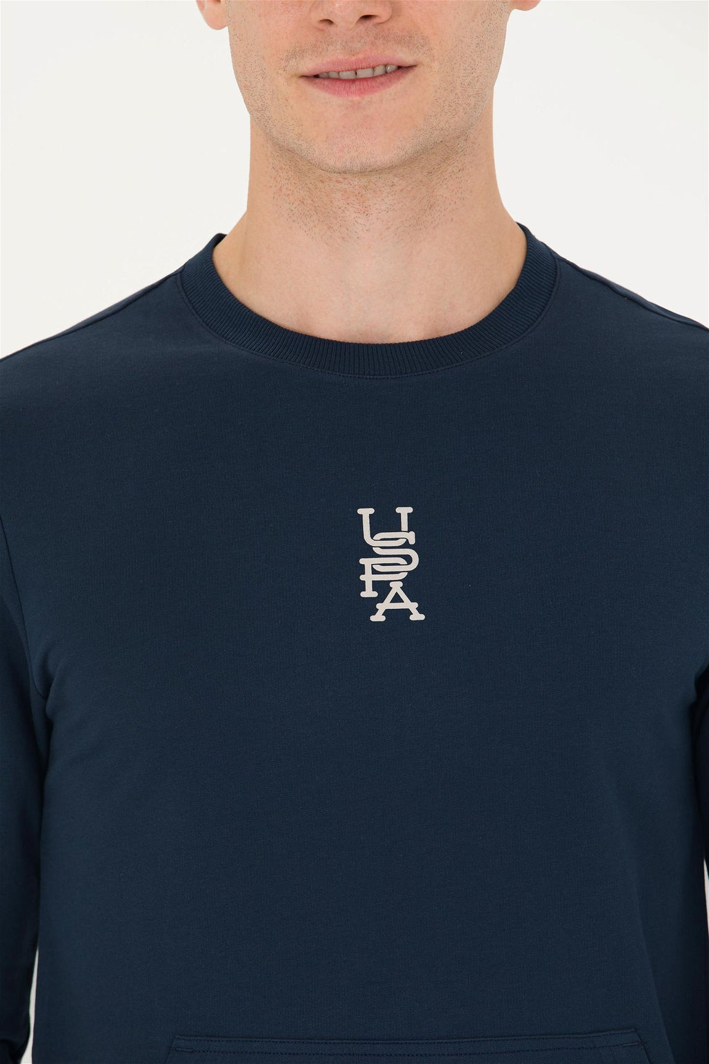 U. S. Polo Assn Мужской темно-синий свитшот с круглым вырезом - U.s. polo assn фото 7