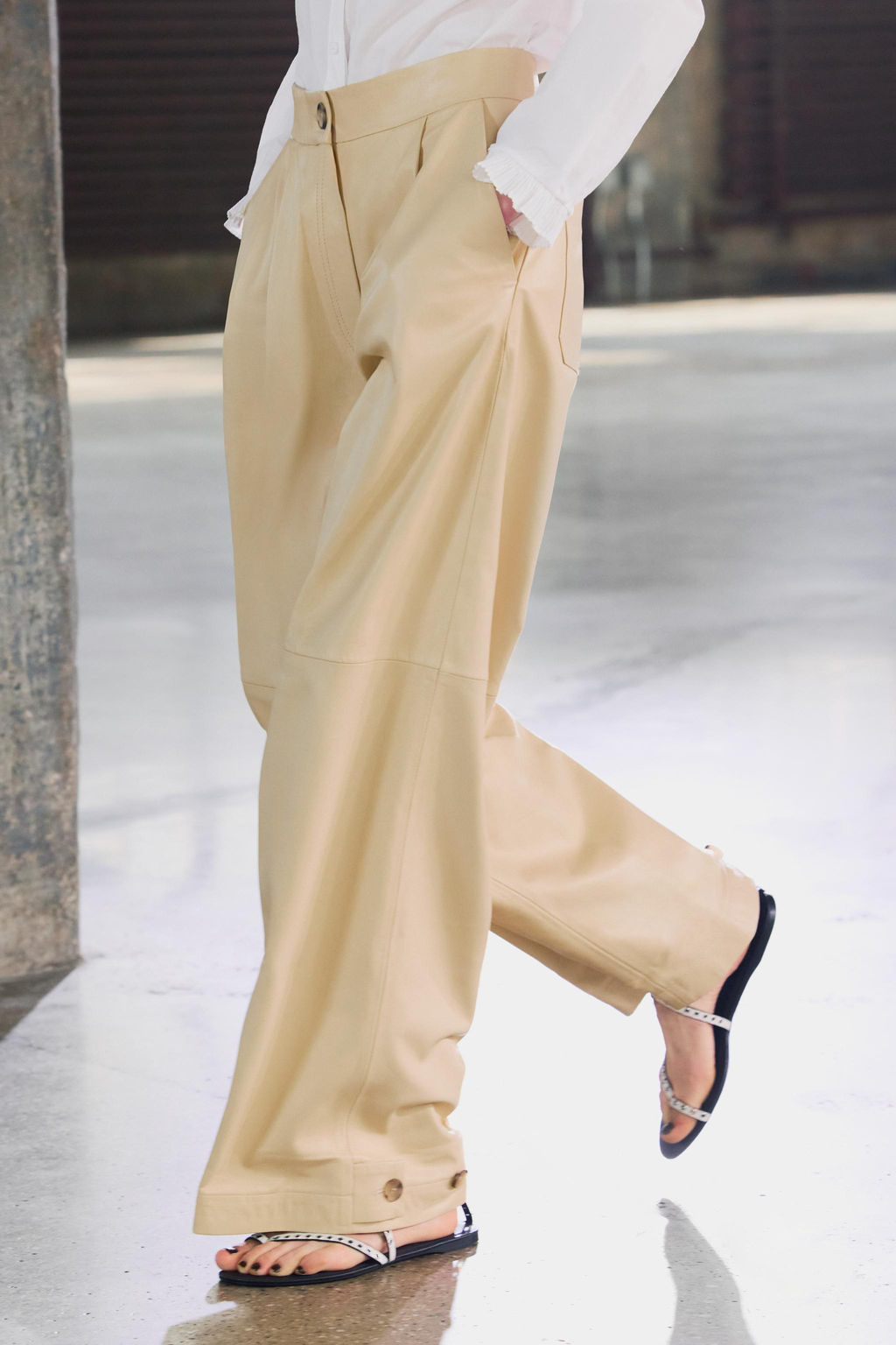 100% LEATHER BALLOON TROUSERS ZW COLLECTION