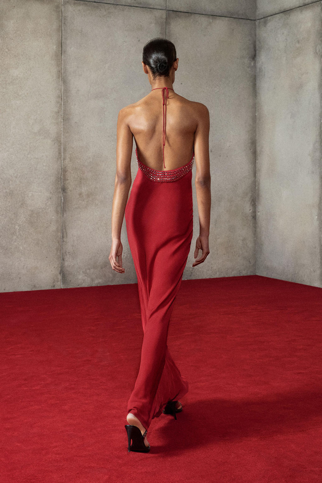 STUDDED SATIN DRESS LUDOVIC DE SAINT SERNIN x ZARA фото 3