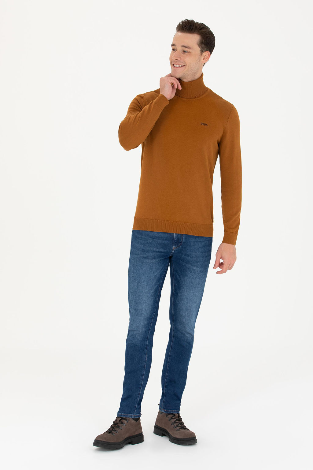 Свитер мужской U. S. Polo Assn Basic кокосовый из хлопка - U.s. polo assn фото 18