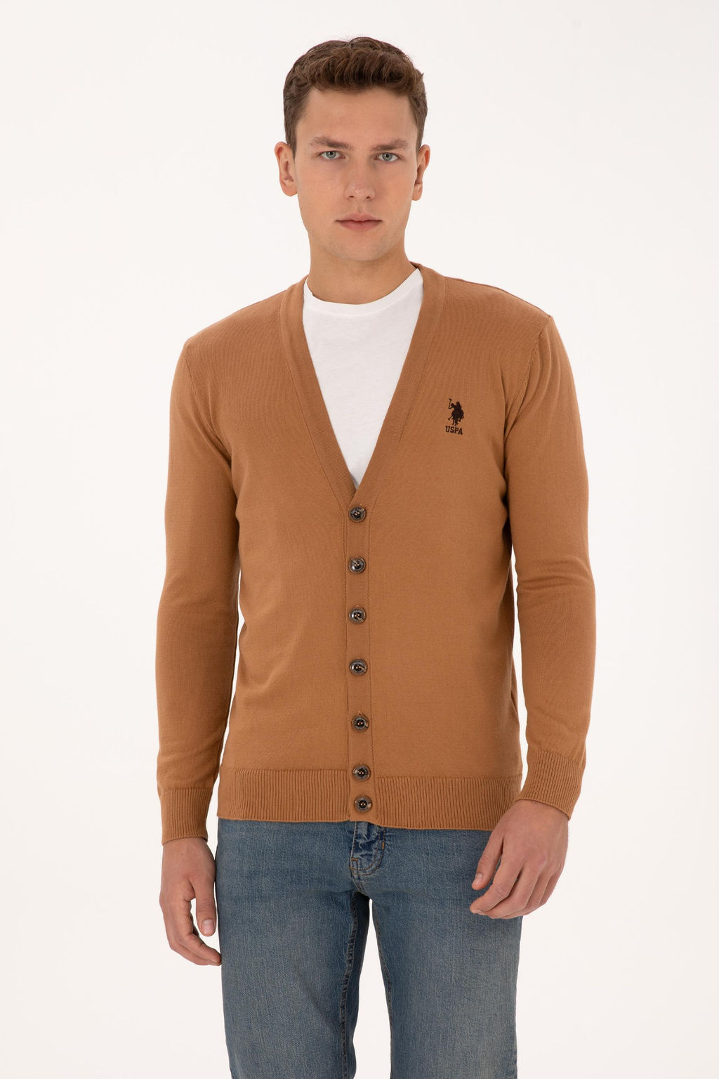 Erkek Camel Basic Triko H_rka